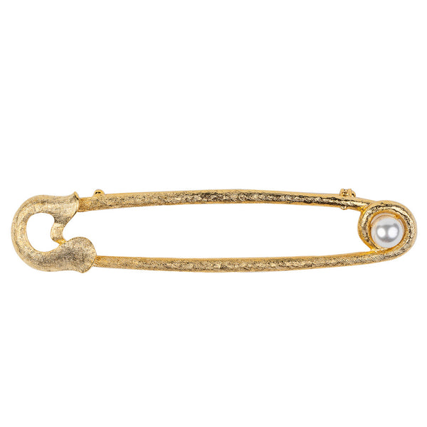 kenneth jay lane Safety Pin Brooch