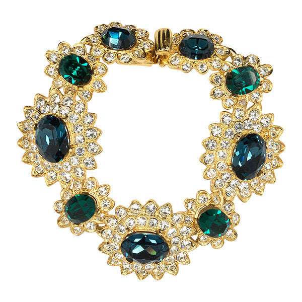 kenneth jay lane Sapphire And Emerald Bracelet