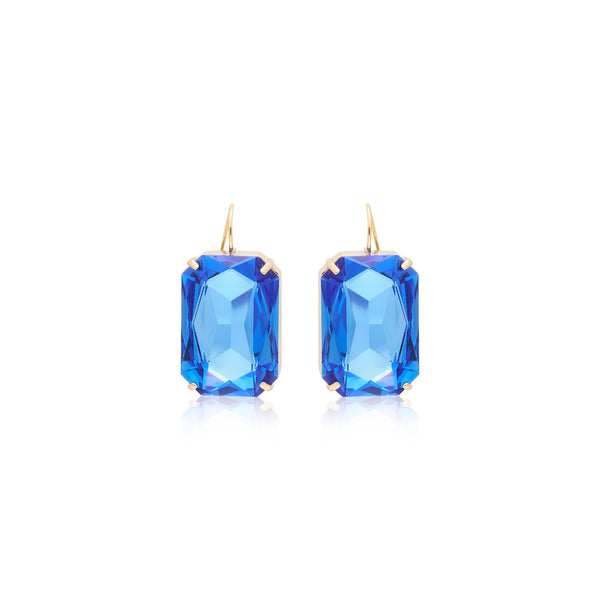 kenneth jay lane Sapphire Fishook Earrings