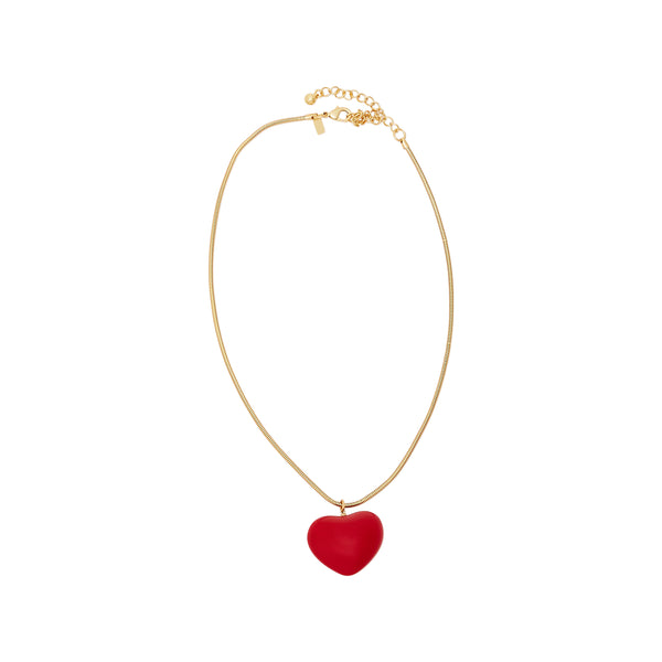 kenneth jay lane "SATC" Red Heart Pendant Necklace