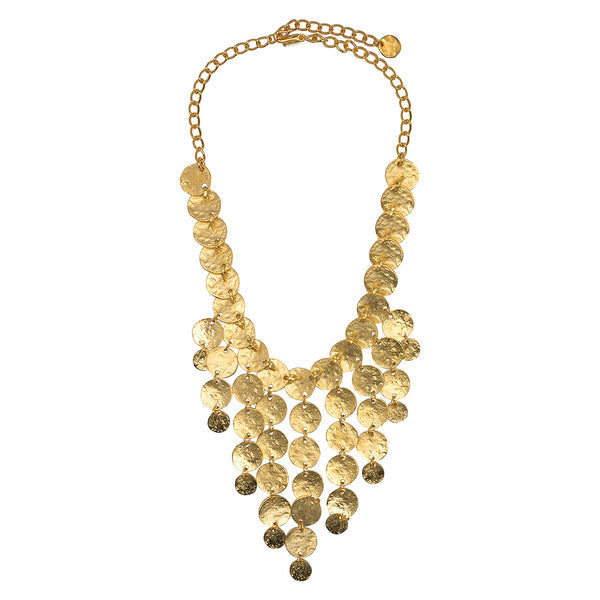 kenneth jay lane Satin Gold Coin Necklace