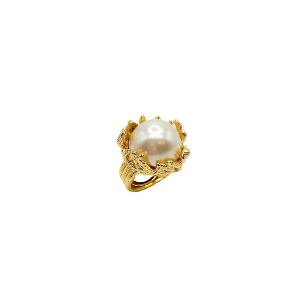 Kenneth Jay Lane Sea Branch Pearl Ring