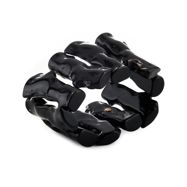 Kenneth Jay Lane Sea Branch Stretch Bracelet - Black