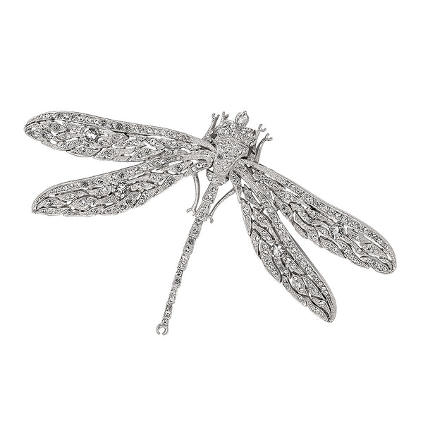 kenneth jay lane Silver Dragonfly Pin