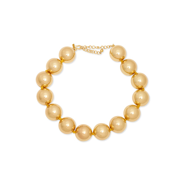 kenneth jay lane Statement Gold Ball Necklace