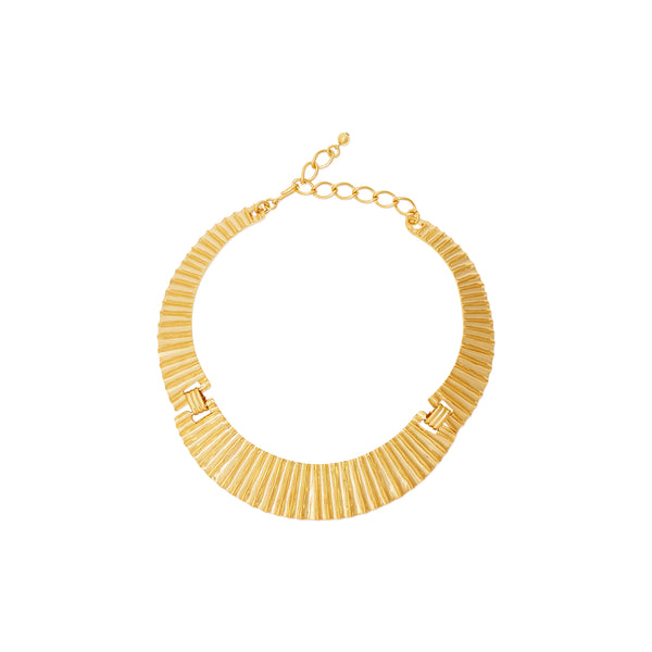 kenneth jay lane Tapered Gold Collar Necklace