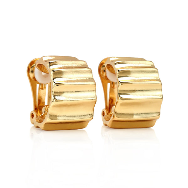 kenneth jay lane Tapered Hoop Earrings