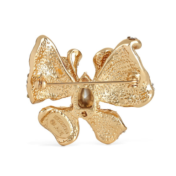 Kenneth Jay Lane Teardrop Center Bow Pin