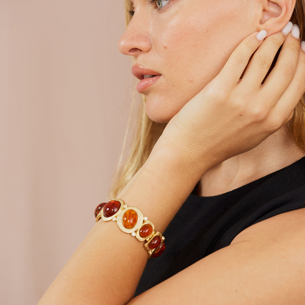 Kenneth Jay Lane Topaz Bangle Bracelet