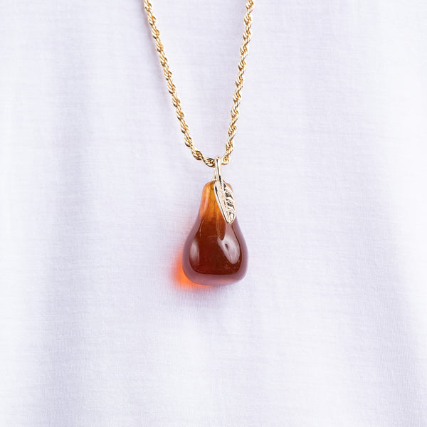 Kenneth Jay Lane Tortoise Pear Necklace