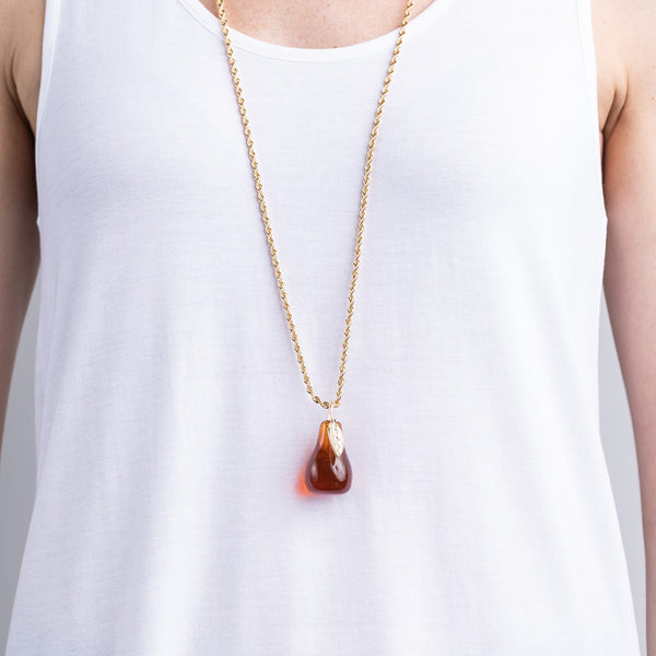 kenneth jay lane Tortoise Pear Necklace