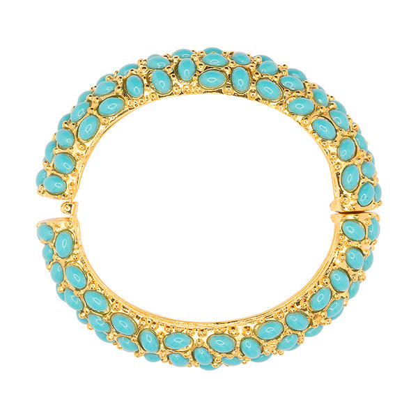 Kenneth Jay Lane Turquoise Cabochon Bracelet