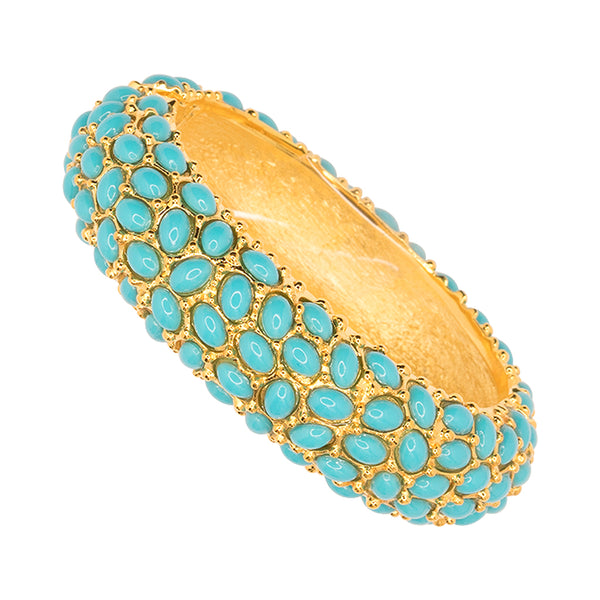 kenneth jay lane Turquoise Cabochon Bracelet