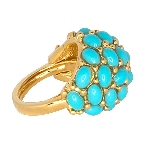 kenneth jay lane Turquoise Cabochon Dome Ring