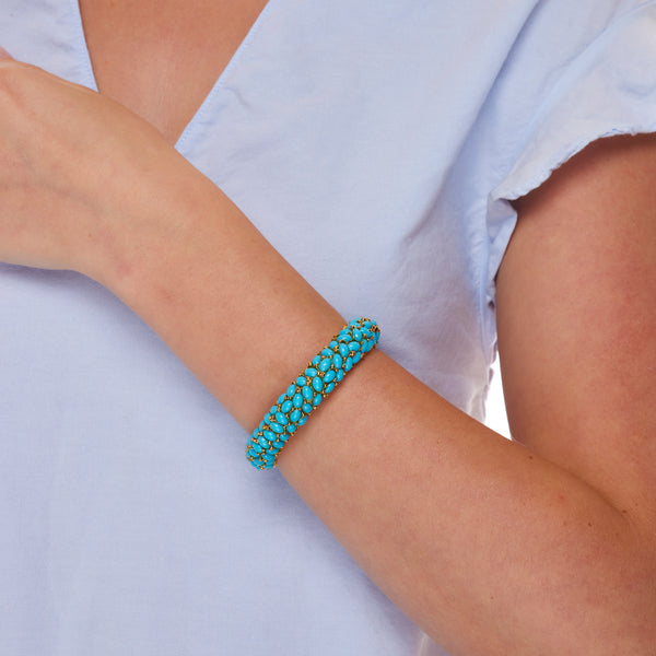 kenneth jay lane Turquoise Cabochons Bracelet