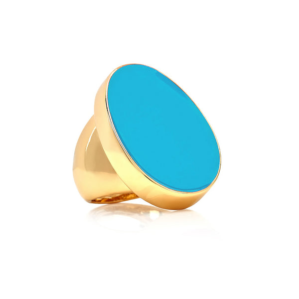 kenneth jay lane Turquoise Kidney Ring