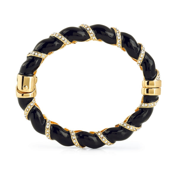 Kenneth Jay Lane Twist Magnet Closure Bangle