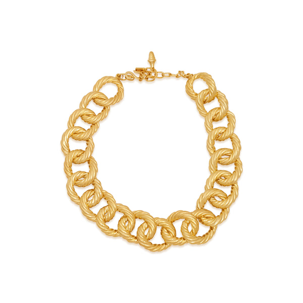 kenneth jay lane Twisted Link Necklace