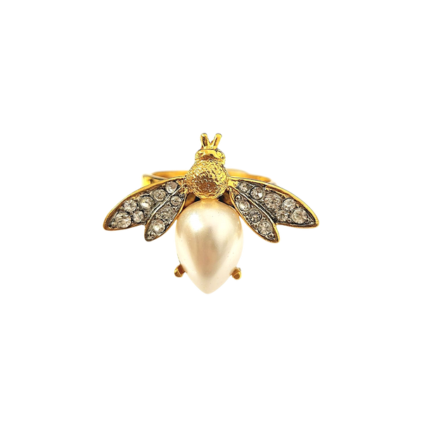 kenneth jay lane Two Tone Bee Ring