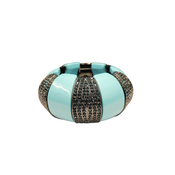 kenneth jay lane Vintage Gunmetal Stretch Bracelet