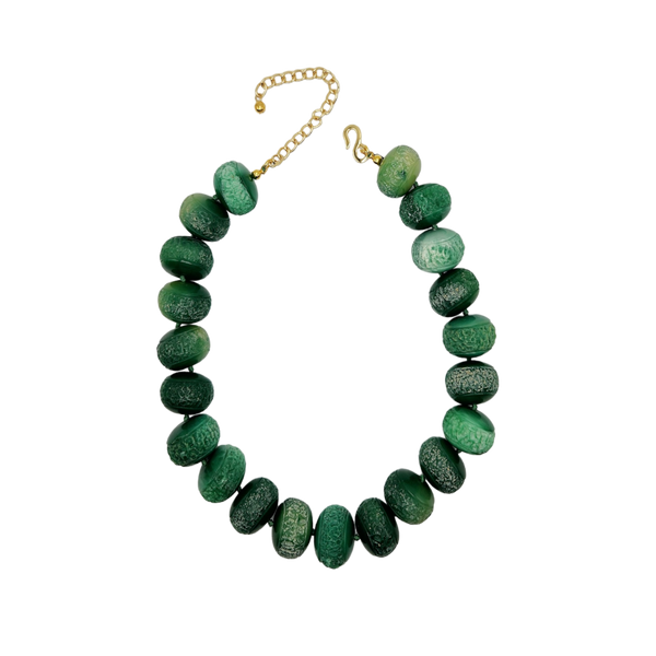 kenneth jay lane Vintage Jade Bead Necklace