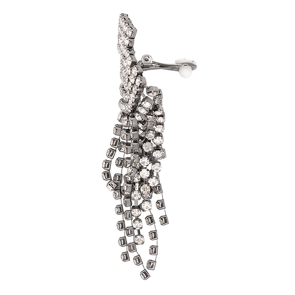 Kenneth Jay Lane Waterfall Clip Earrings
