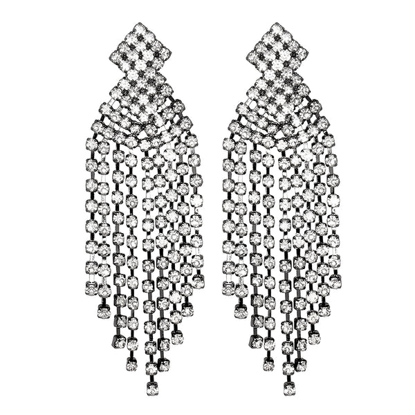 kenneth jay lane Waterfall Clip Earrings