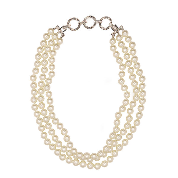 kenneth jay lane White Pearl Necklace