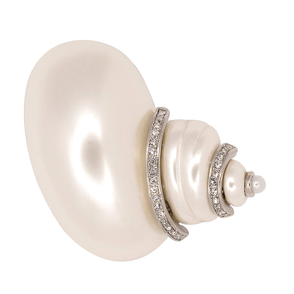 kenneth jay lane White Pearl Shell Pin