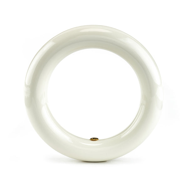 Kenneth Jay Lane White Resin Bangle