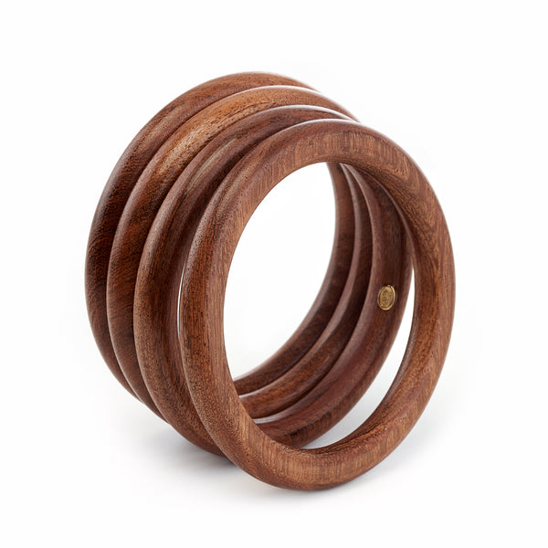 Kenneth Jay Lane Wood Bangle Bracelets