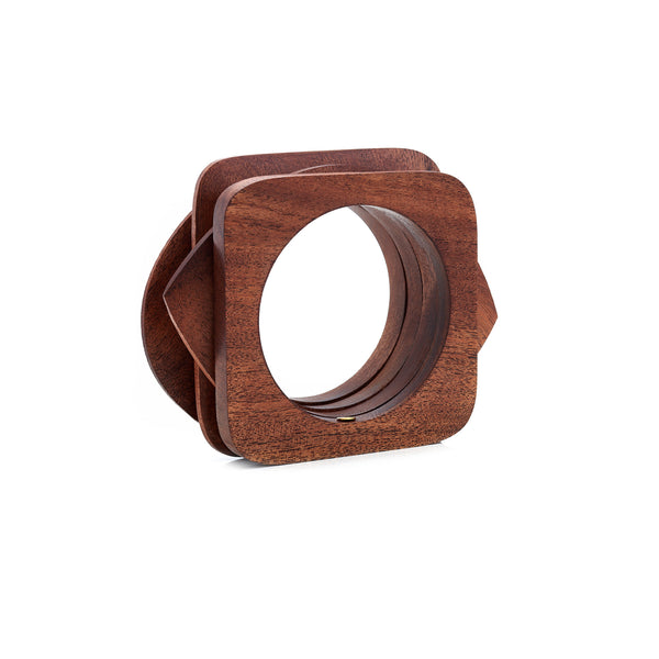 Kenneth Jay Lane Wood Bangles Set