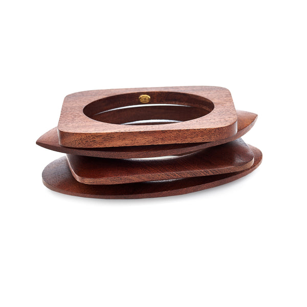 kenneth jay lane Wood Bangles Set