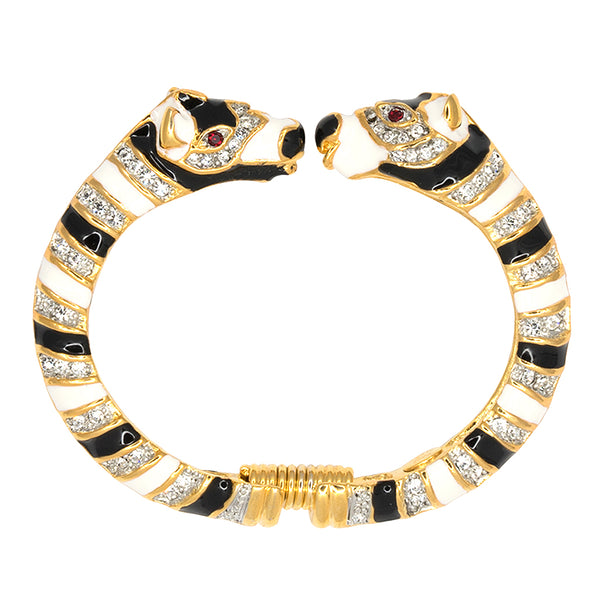 kenneth jay lane Zebra Head Bracelet