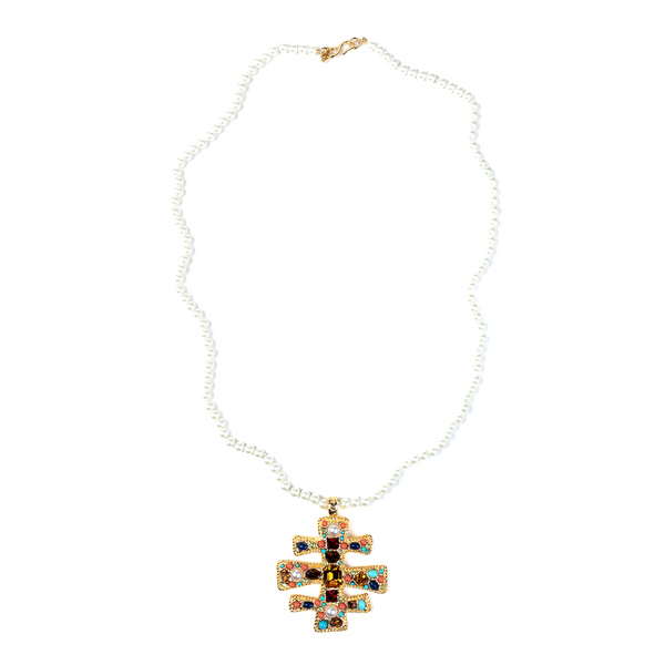 kenneth jay lane Multicolored Gemstone Pendant Necklace