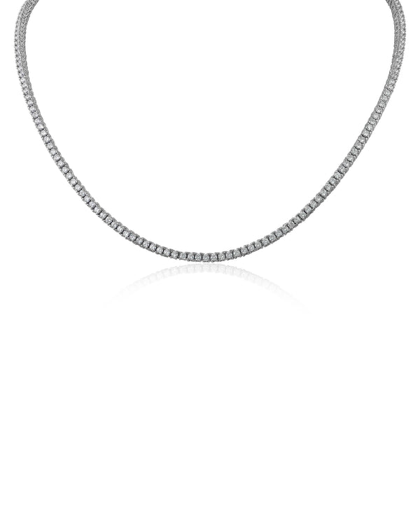 Kenneth Jay Lane Round Cubic Zirconia Tennis Necklace