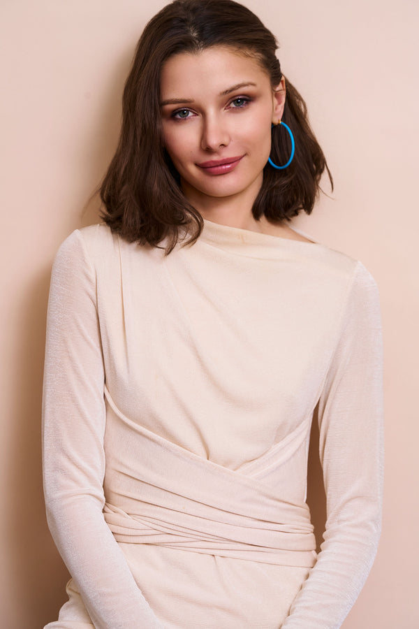 Kenneth Jay Lane Turquoise Thin Hoop Pierced Earrings