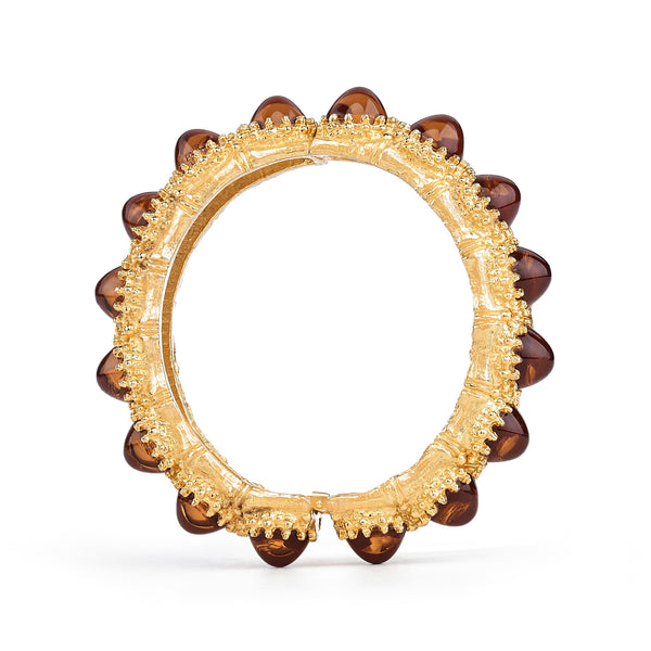 Kenneth Jay Lane Vintage Gold Magnetic Clasp Bangle