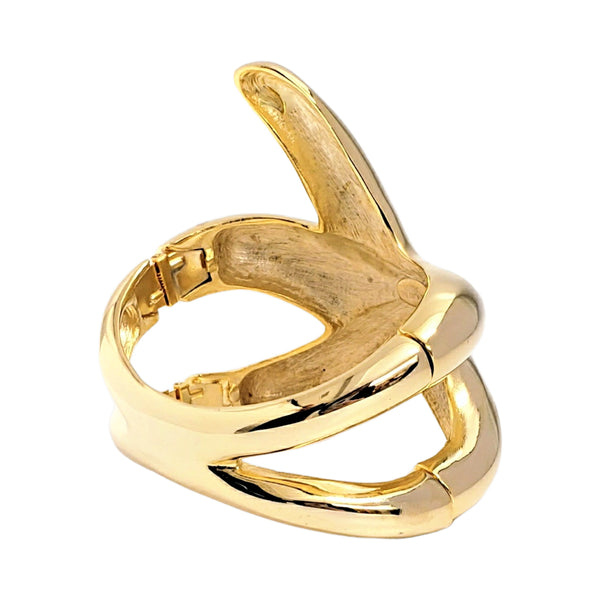 Kenneth Jay Lane Vintage Polished Gold Starfish Bracelet