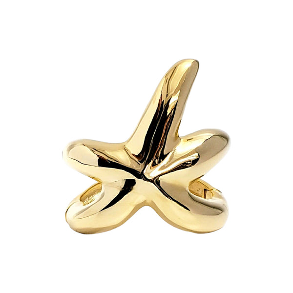 kenneth jay lane Vintage Polished Gold Starfish Bracelet