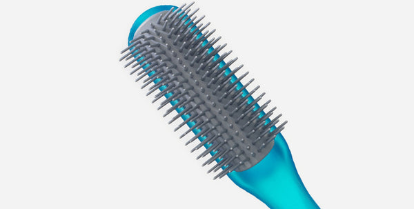 Kent Brushes AirHedz Glo Half Round Detangling Brush In Blue