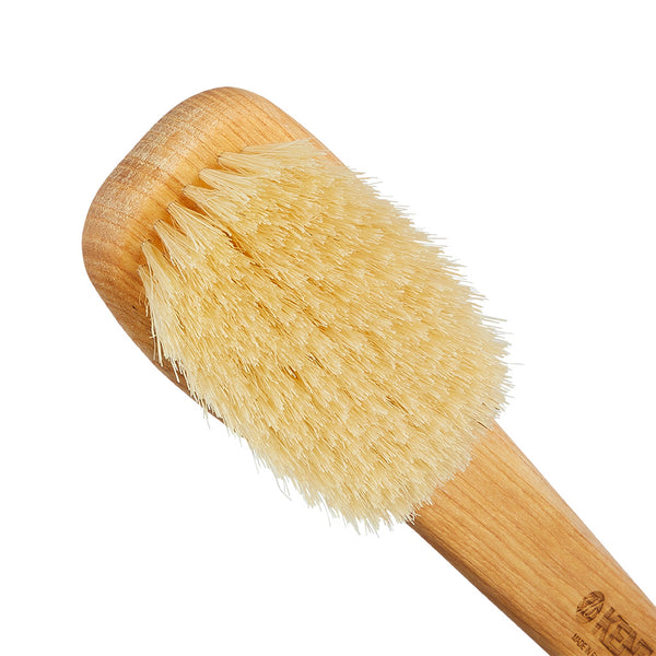 Kent Brushes Ash Pure White Bristle Bath Bat With Fixed Head