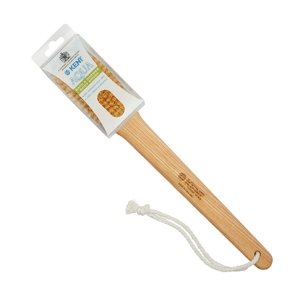 Kent Brushes Ash Pure White Bristle Bath Bat With Fixed Head