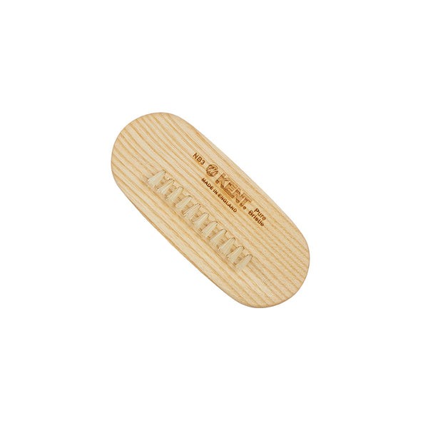 Kent Brushes Ash Pure White Bristle Extra Row Nail Brush