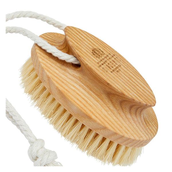 Kent Brushes Ash Pure White Bristle Shower Exfoliating Brush