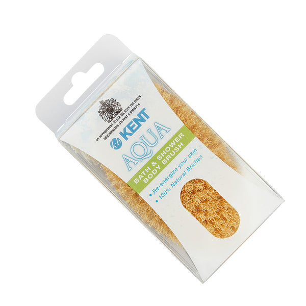 Kent Brushes Ash Pure White Bristle Shower Exfoliating Brush