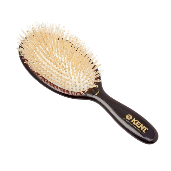 kent brushes Classic Shine Medium Soft White Pure Bristle Hairbrush