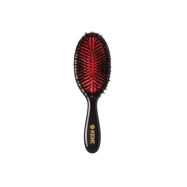 Kent Brushes Classic Shine Small Pure Black Bristle Hairbrush