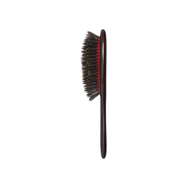 Kent Brushes Classic Shine Small Pure Black Bristle Hairbrush