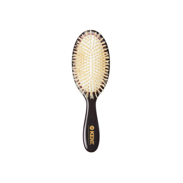 Kent Brushes Classic Shine Small Soft White Pure Bristle Hairbrush